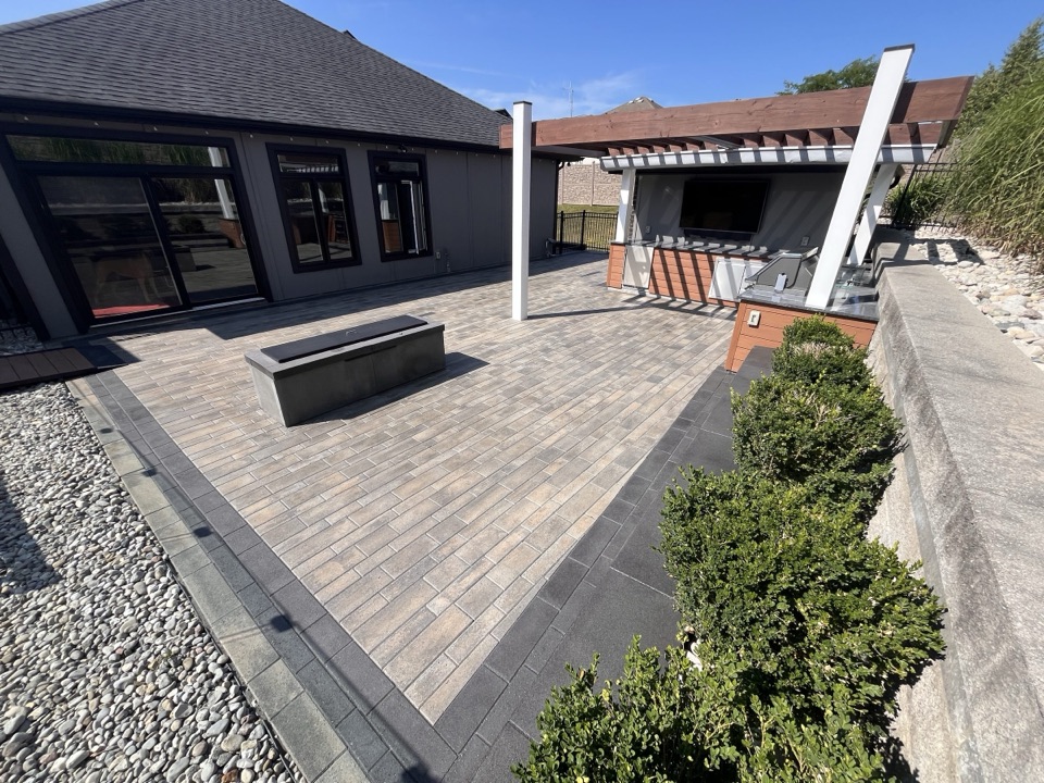 Sealed paver patio in London, Ontario