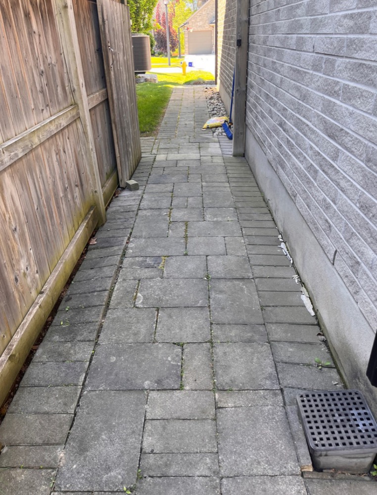Project 12 before power washing in London, Ontario