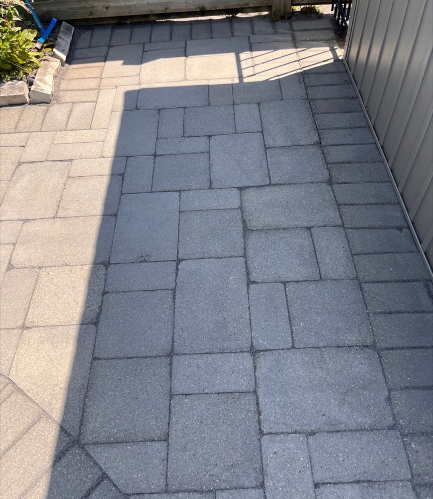 Project 15 after power washing in London, Ontario