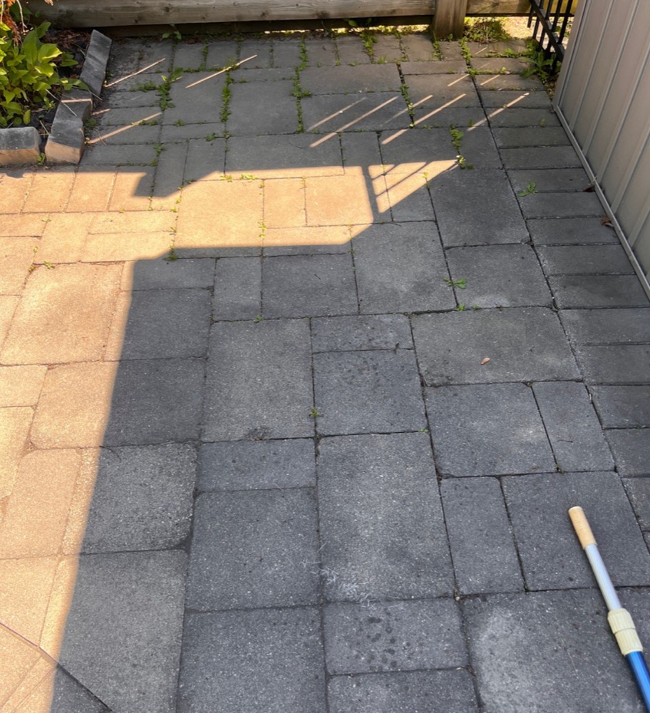 Project 15 before power washing in London, Ontario