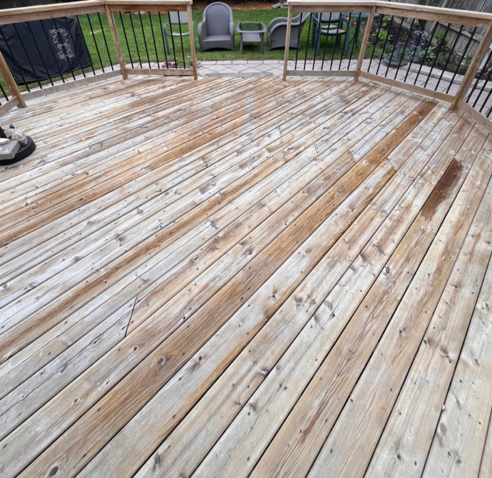 Project 16 after power washing in London, Ontario