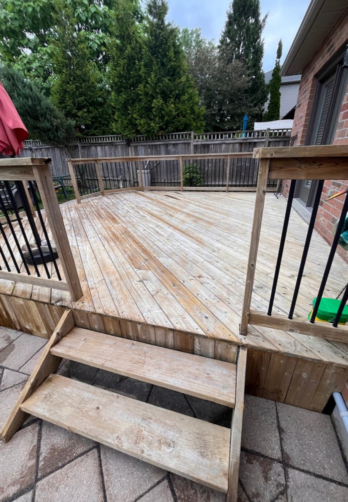 Project 18 after power washing in London, Ontario