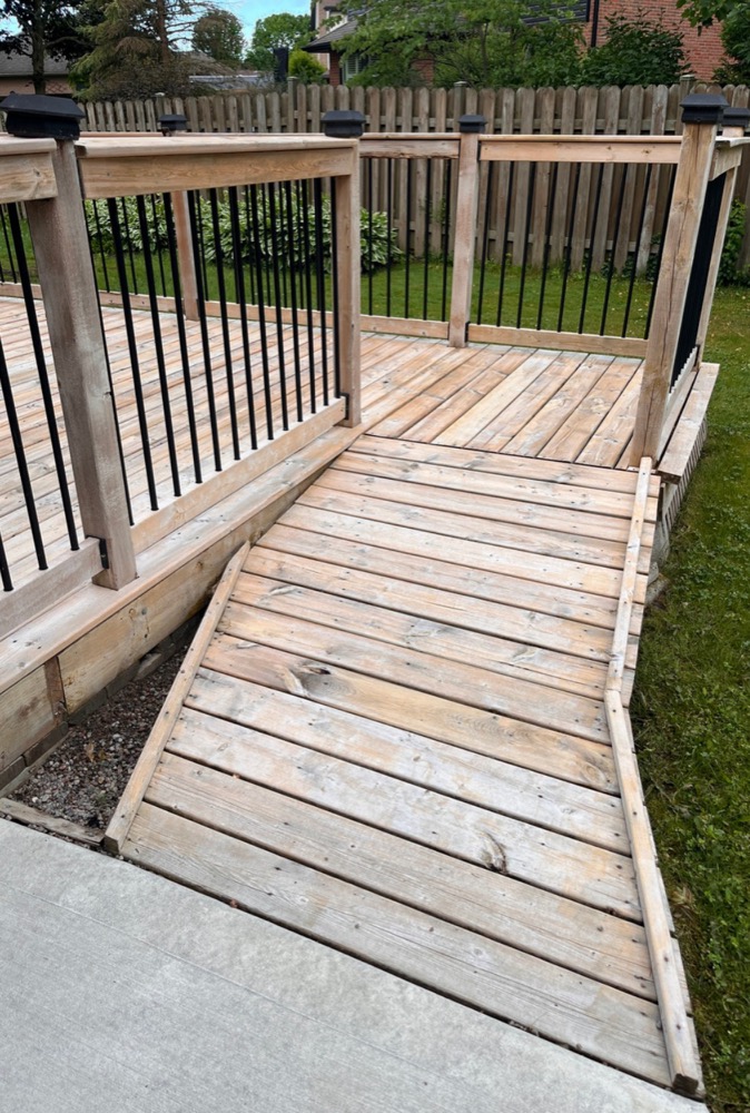 Project 19 after power washing in London, Ontario
