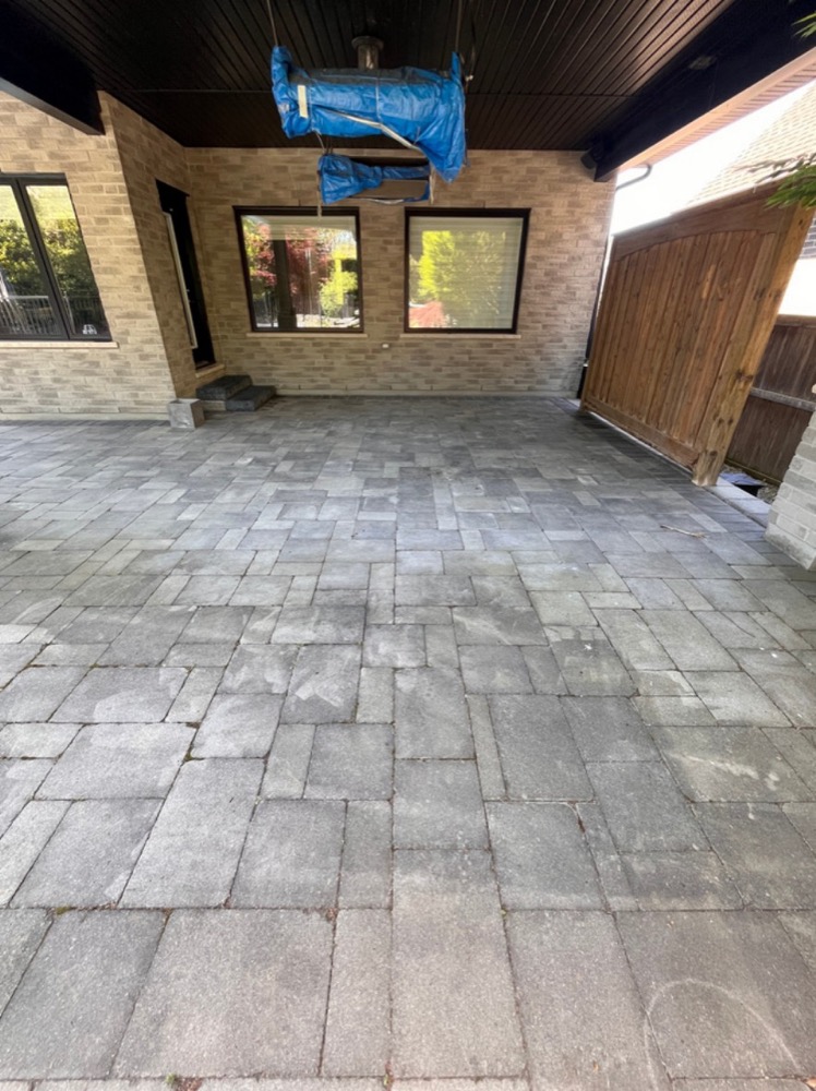 Project 2 before power washing in London, Ontario
