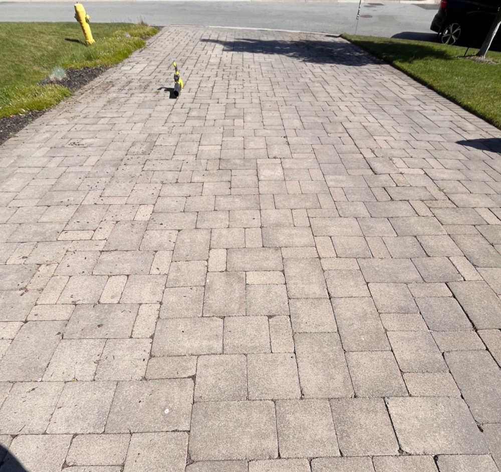 Project 8 before power washing in London, Ontario